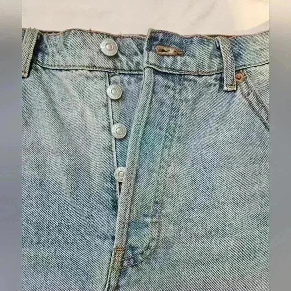 Free People | Brea Cut Off Skirt | Mile High Blue - Picture 2 of 8